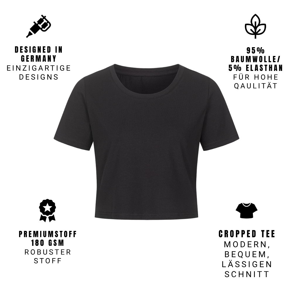 No Worries - Ladies Cropped Tee