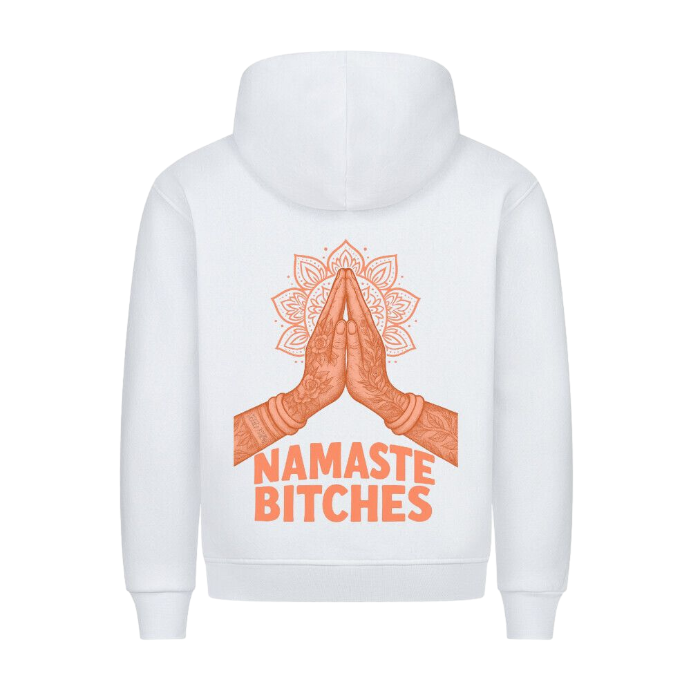 Namaste Bitches Orange - Premium Hoodie