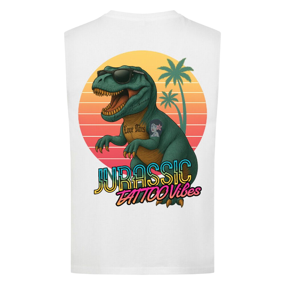 Jurassic Tattoo Vibes - Sleeveless Oversized Tee
