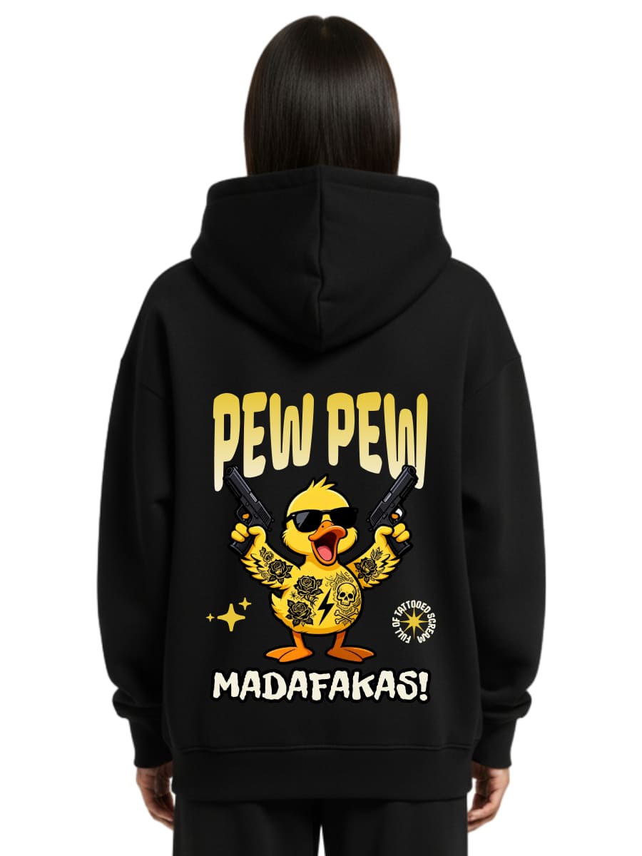 Pew Pew Madaf*kas - Oversized Zipper Hoodie mit Reißverschluss