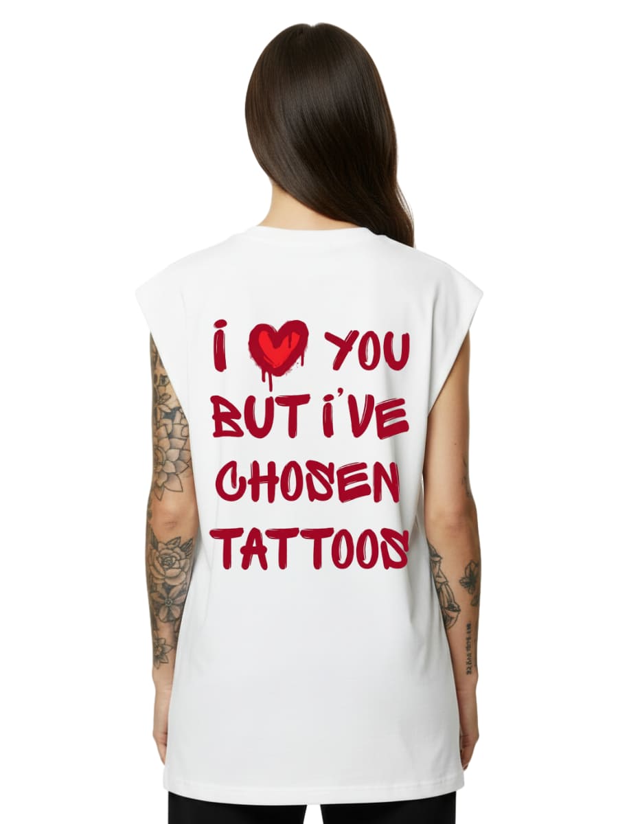 I Love You - Sleeveless Oversized Tee