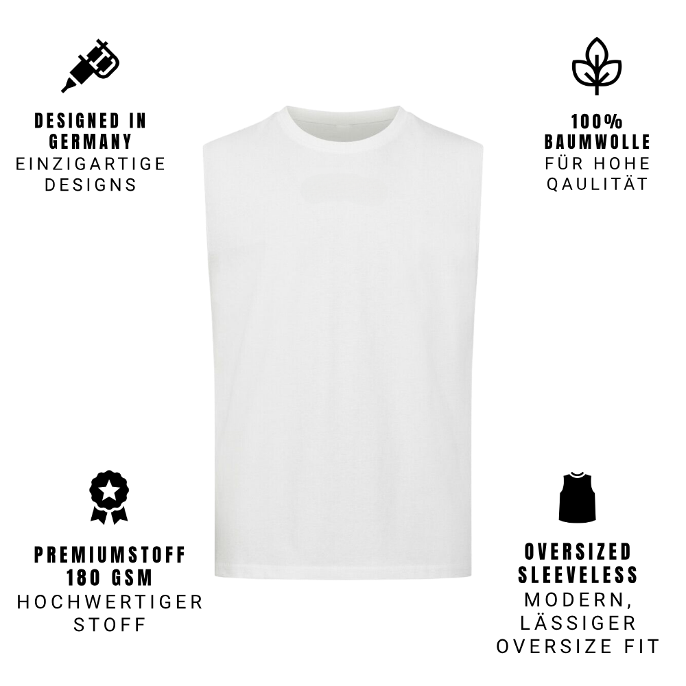 Inked & Rebellion - Sleeveless Oversized Tee