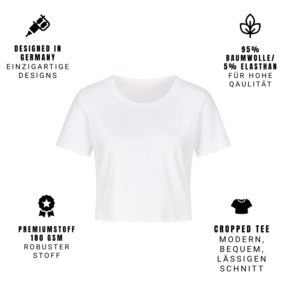 Inked & Rebellion - Ladies Cropped Tee