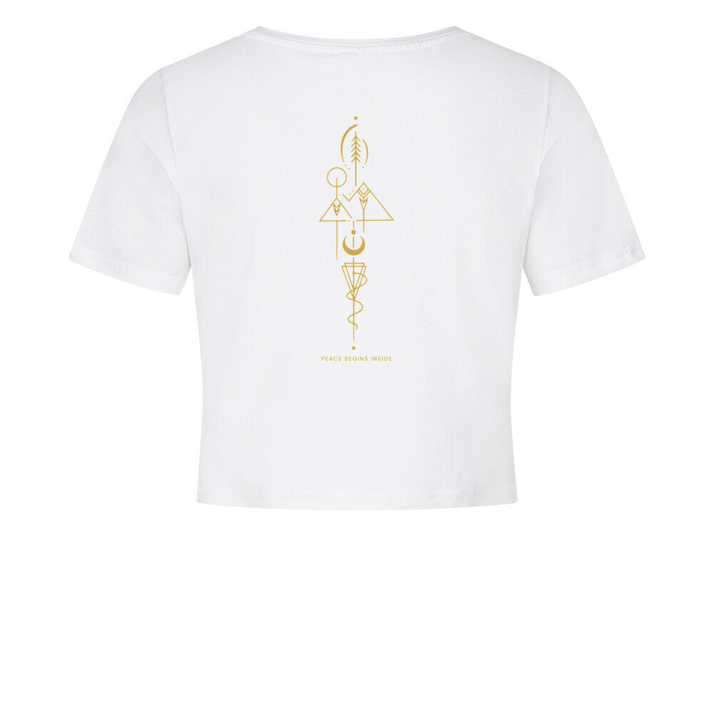 Peace Begins Inside - Ladies Cropped Tee