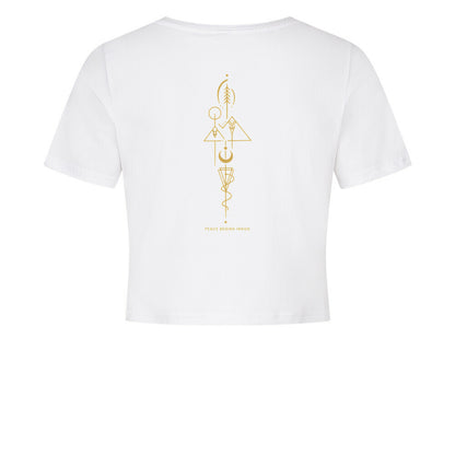 Peace Begins Inside - Ladies Cropped Tee