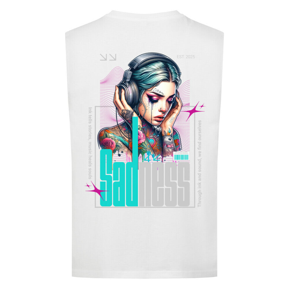 Sadness - Sleeveless Oversized Tee