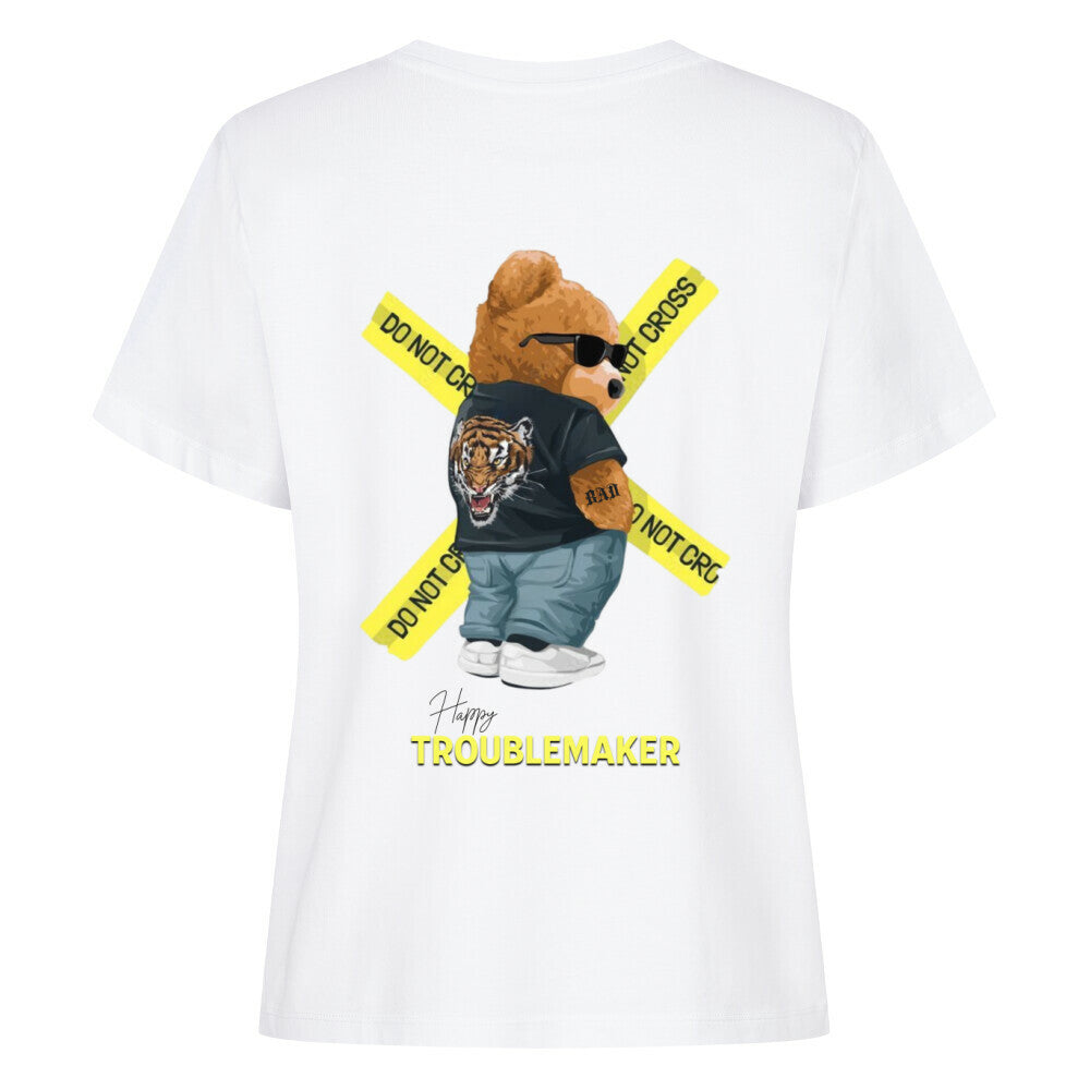 Happy Troublemaker - Damen Premium Shirt