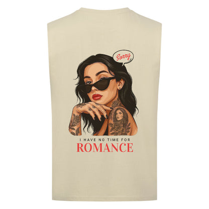 No time for romance - Sleeveless Oversized Tee