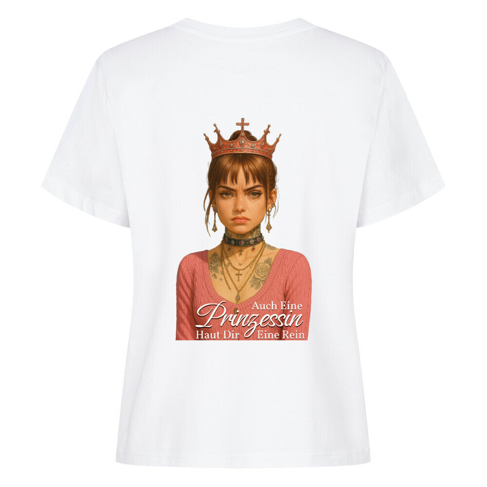 Auch eine Prinzessin haut dir eine rein - Damen Premium Shirt