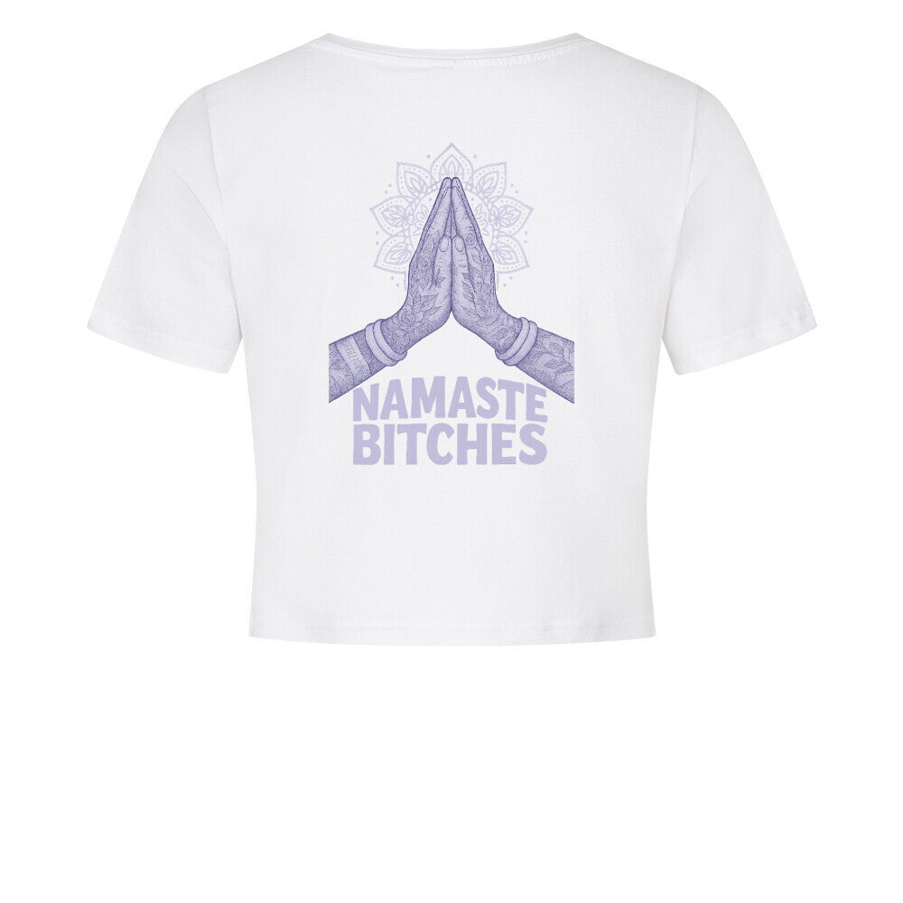 Namaste Bitches Lavendel - Ladies Cropped Tee