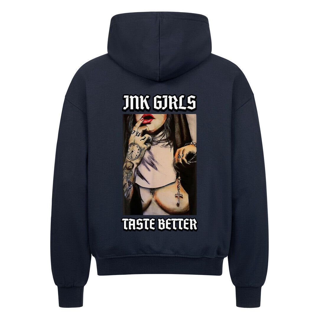 Ink Girls Taste Bette - Oversized Zipper Hoodie mit Reißverschluss