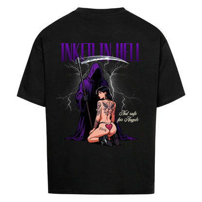 Inked in Hell – Not safe for Angels - Oversized Shirt