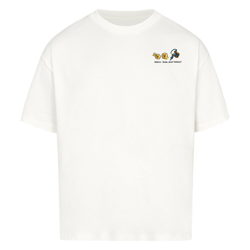 Schere. Stein. Paar Tattoos? - Oversized Shirt