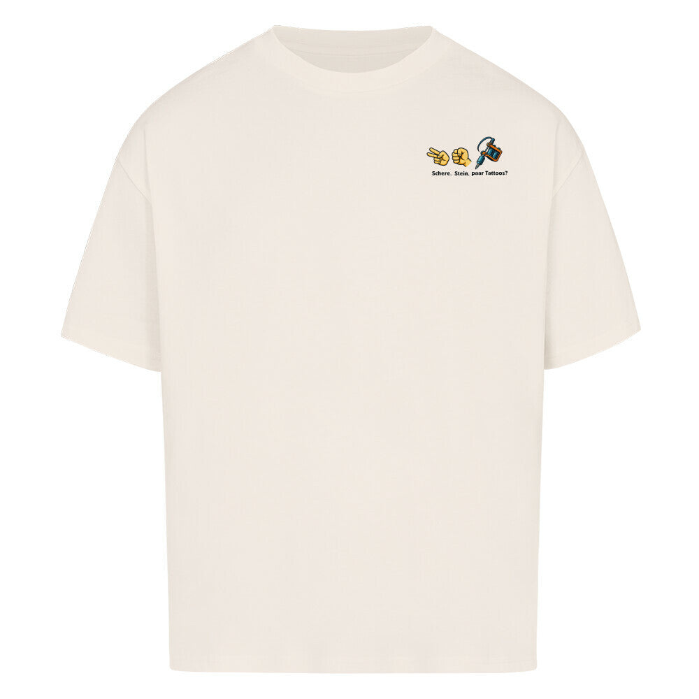 Schere. Stein. Paar Tattoos? - Oversized Shirt