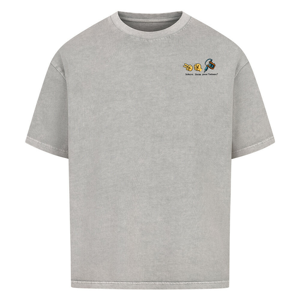 Schere. Stein. Paar Tattoos? - Oversized Shirt