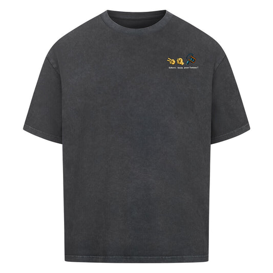 Schere. Stein. Paar Tattoos? - Oversized Shirt