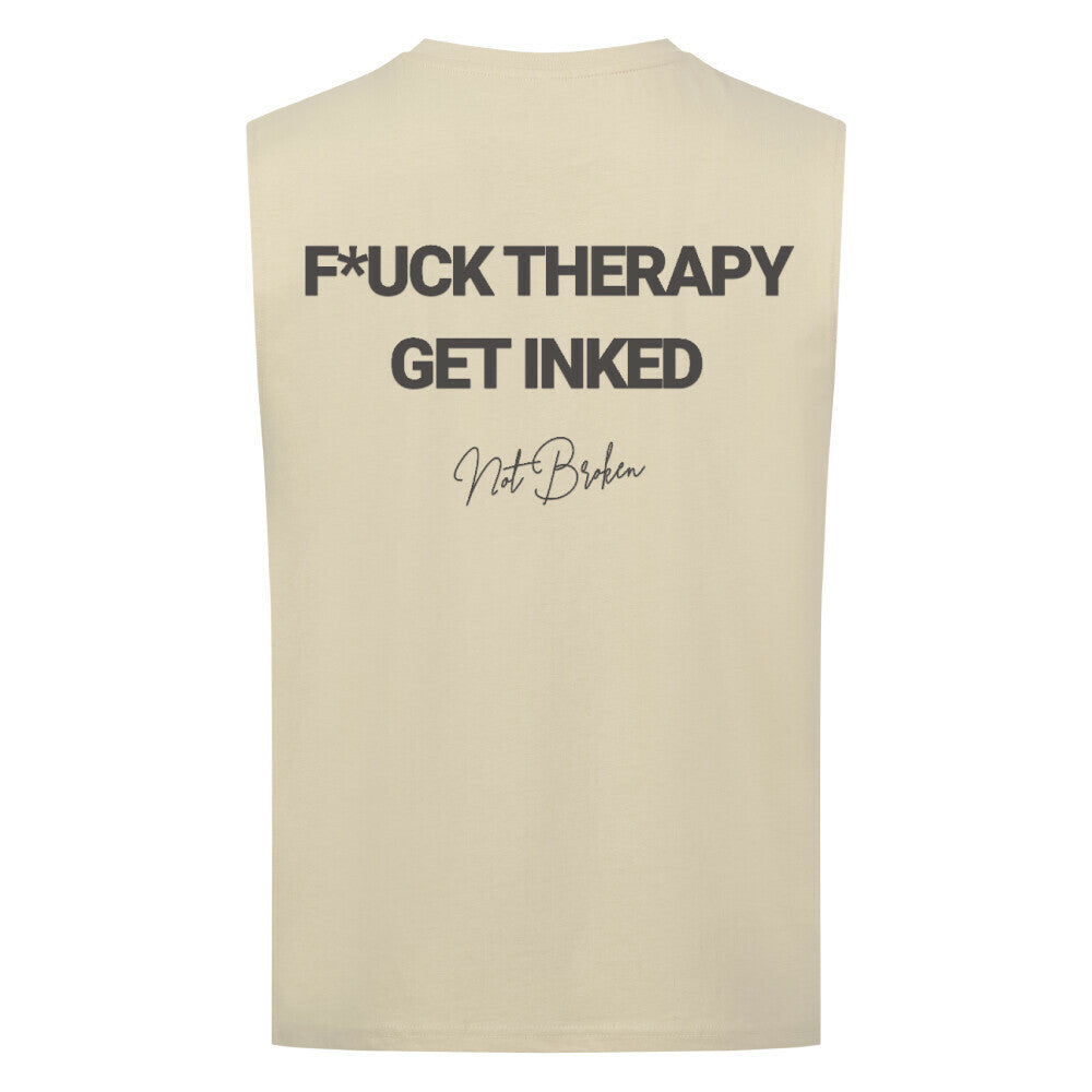 F*ck Therapy - Sleeveless Oversized Tee