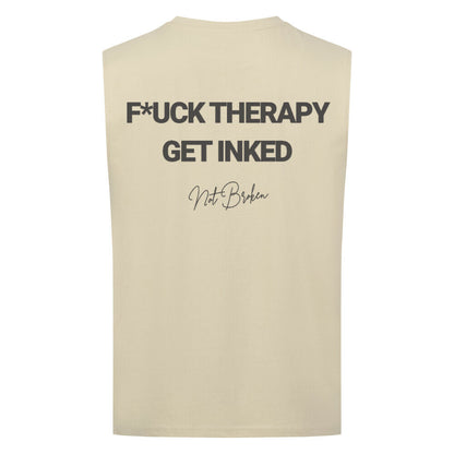 F*ck Therapy - Sleeveless Oversized Tee