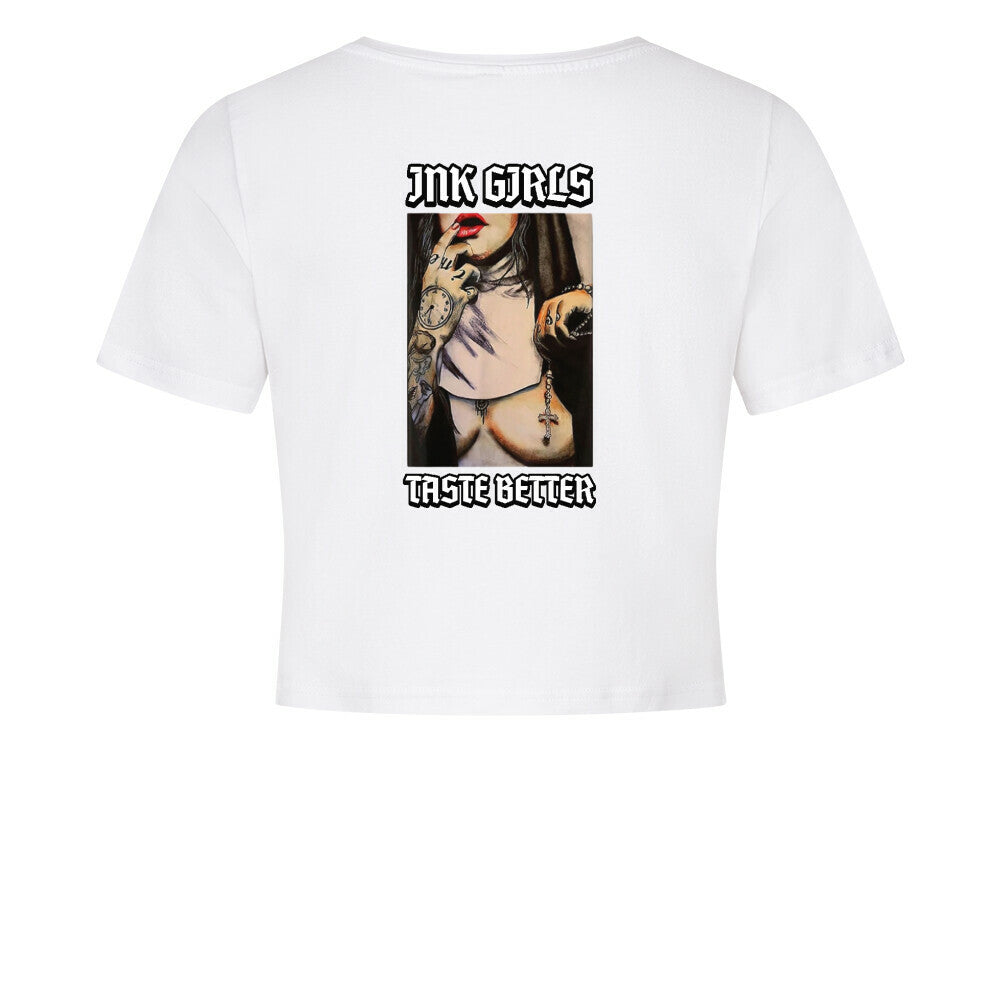 Ink Girls Taste Better - Ladies Cropped Tee