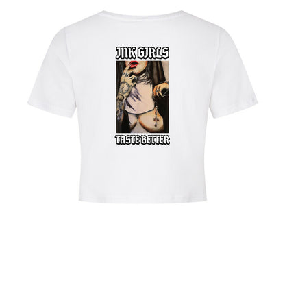 Ink Girls Taste Better - Ladies Cropped Tee