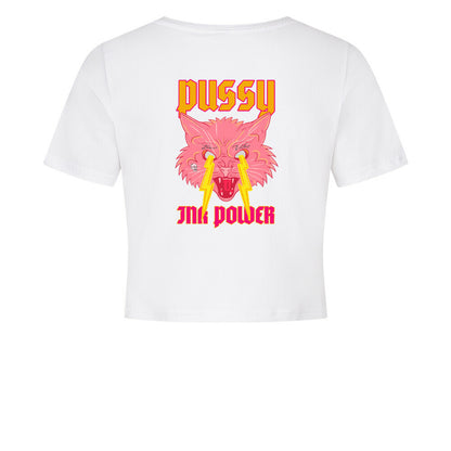Pussy Ink Power - Ladies Cropped Tee
