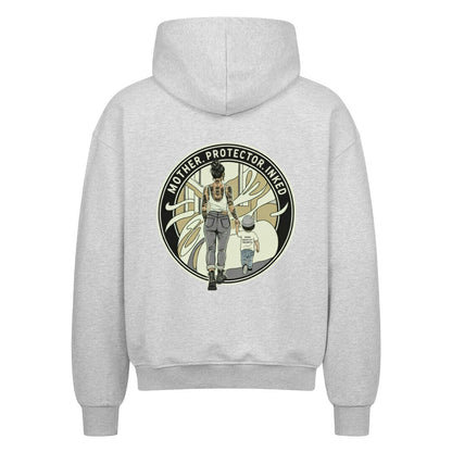 Mother. Protector. Inked - Oversized Zipper Hoodie mit Reißverschluss