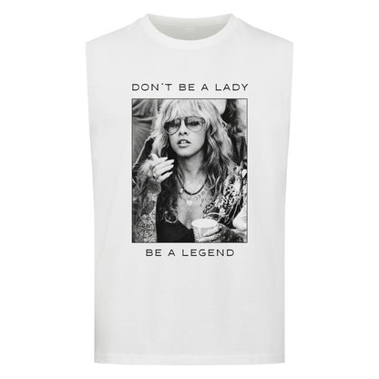 Vintage Tattoo Girl - Sleeveless Oversized Tee