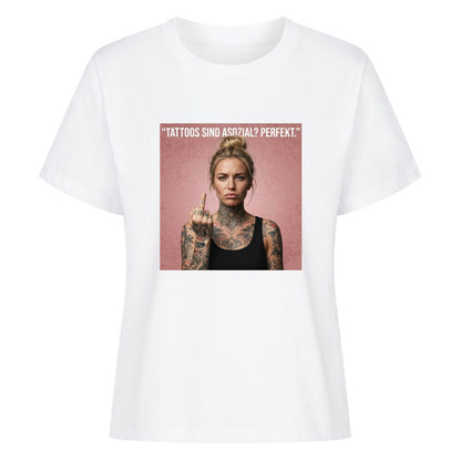 Tattoos are antisocial? - Women's Premium Shirt