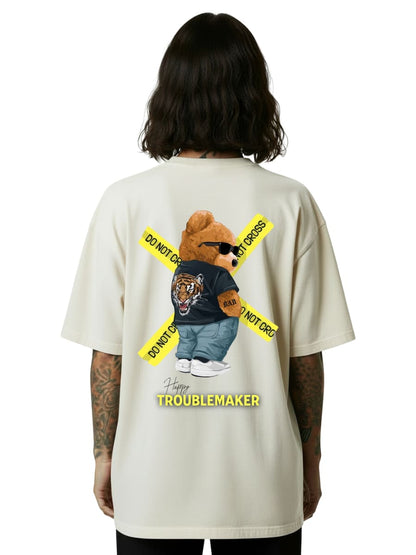 Happy Troublemaker - Oversized Shirt