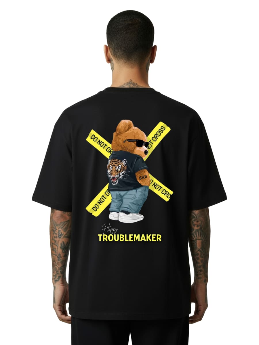 Happy Troublemaker - Oversized Shirt