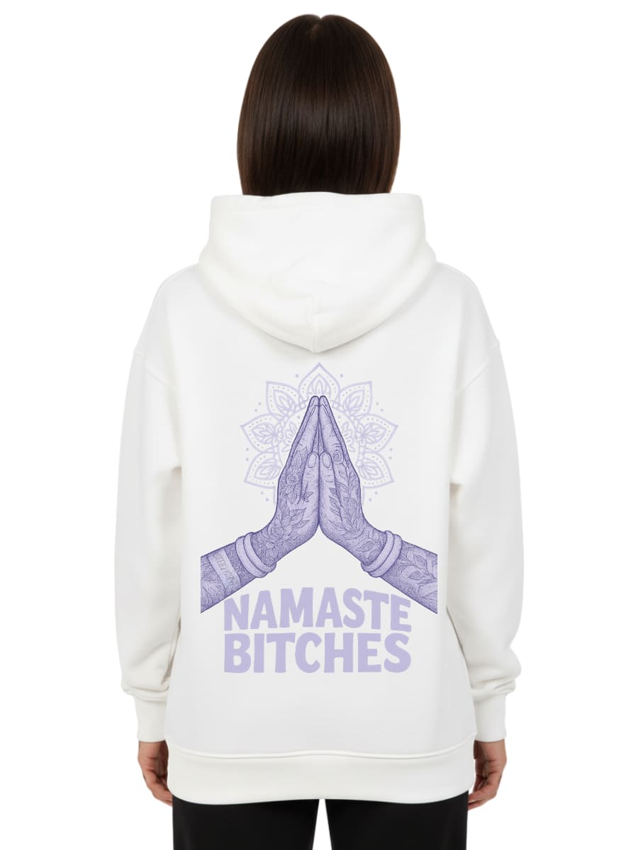 Namaste Bitches Lavendel - Oversized Hoodie