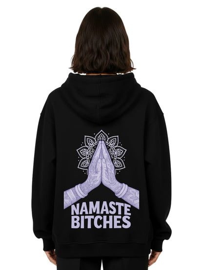Namaste Bitches Lavendel - Oversized Hoodie