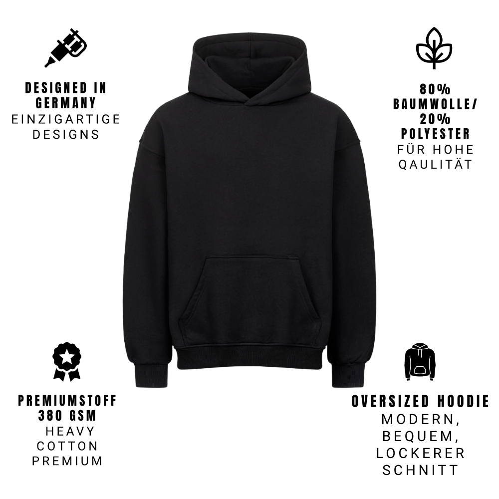 Namaste Bitches - Oversized Hoodie (ohne Frontprint)