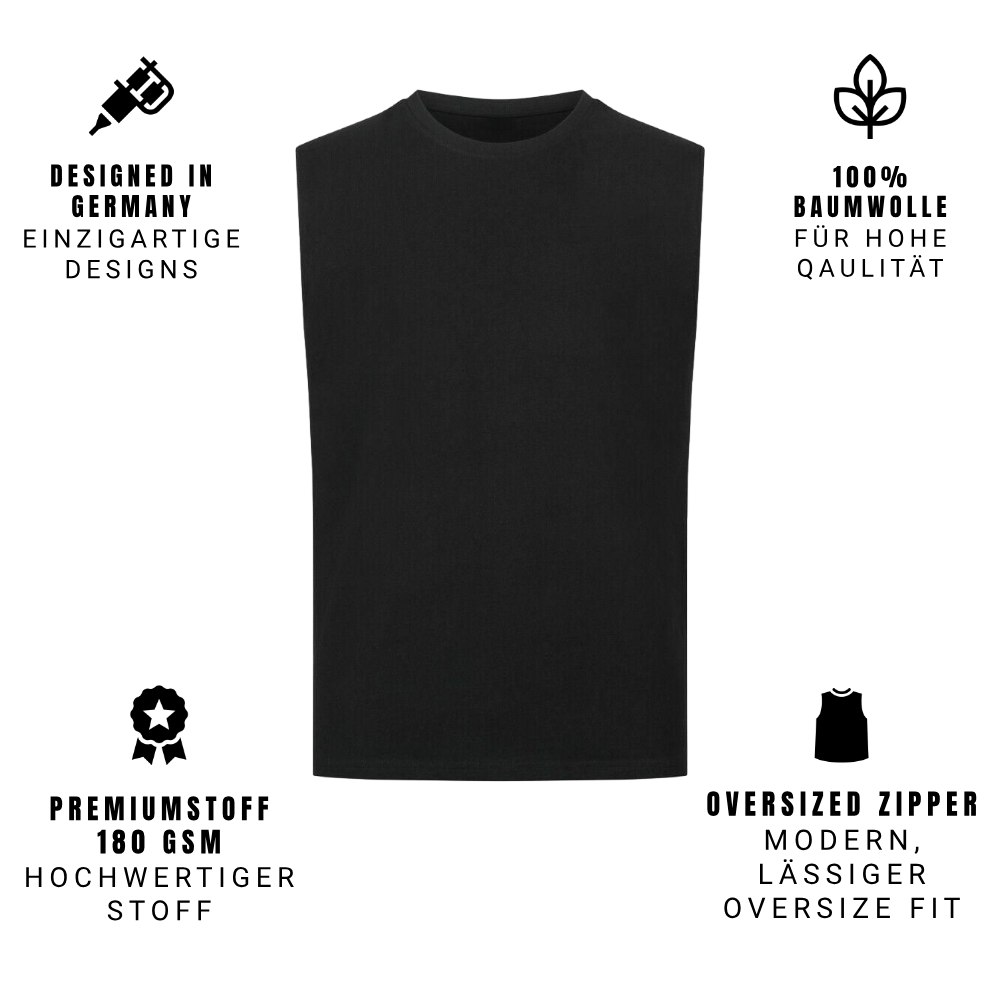 Ink, Love & Badass Vibes - Sleeveless Oversized Tee