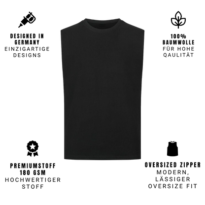 Ink, Love & Badass Vibes - Sleeveless Oversized Tee