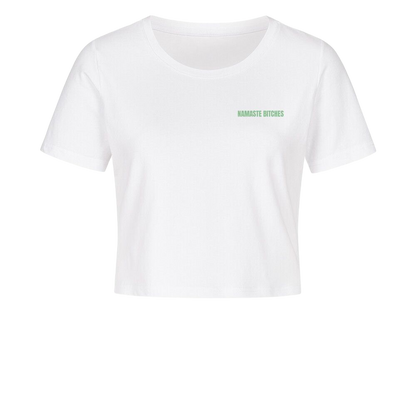Namaste Bitches Mint - Ladies Cropped Tee