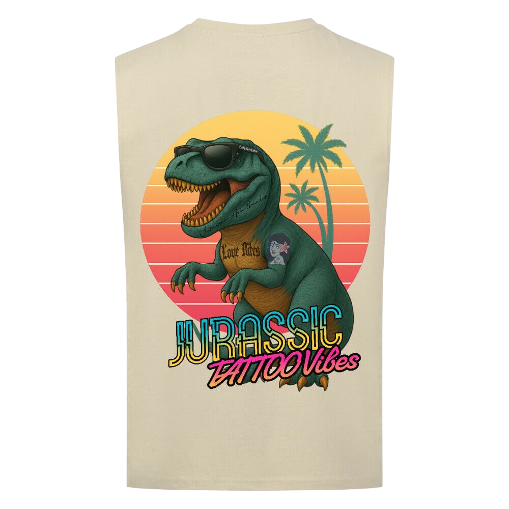 Jurassic Tattoo Vibes - Sleeveless Oversized Tee