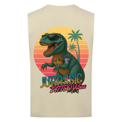 Jurassic Tattoo Vibes - Sleeveless Oversized Tee