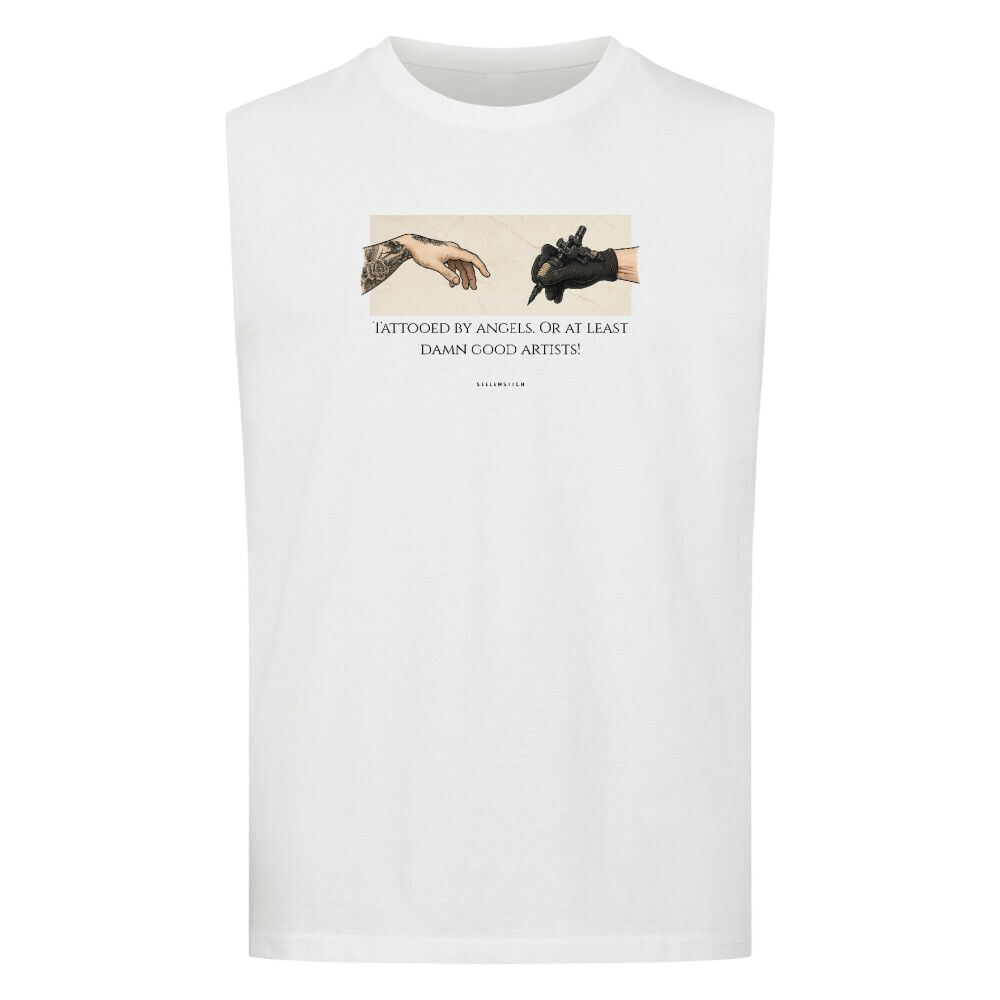 Tattooed By Angels - Sleeveless Oversized Tee