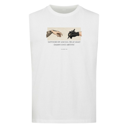 Tattooed By Angels - Sleeveless Oversized Tee
