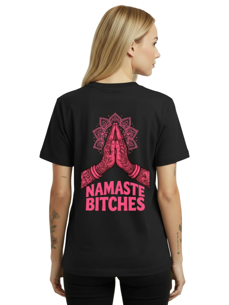 Namaste Bitches - Women's Premium Shirt (without front print)