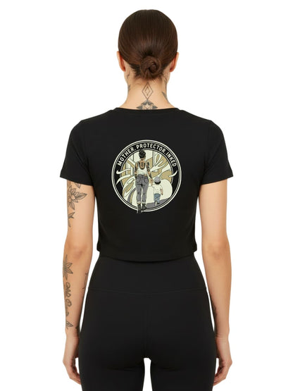 Mother. Protector. Inked - Ladies Cropped Tee