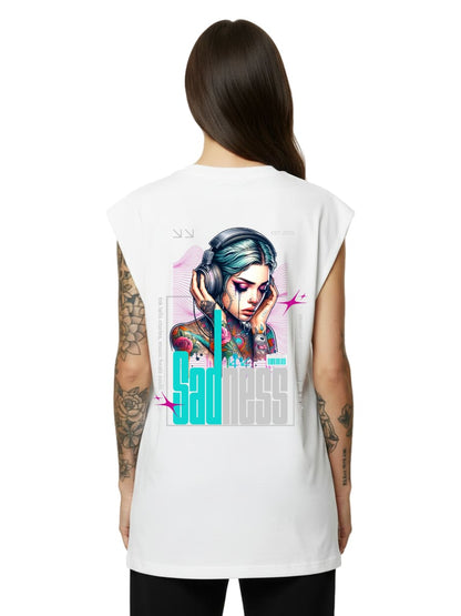 Sadness - Sleeveless Oversized Tee