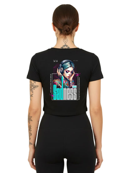 Sadness - Ladies Cropped Tee
