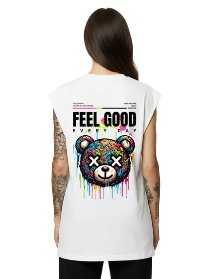 Feel Good Every Day - Sleeveless Oversized Tee
