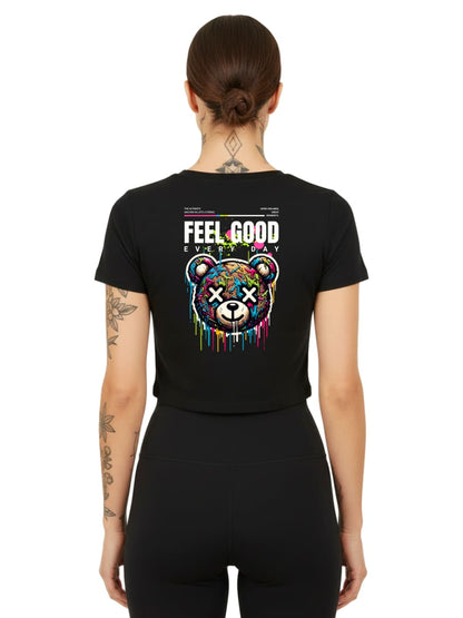 Feel Good Every Day - Ladies Cropped Tee