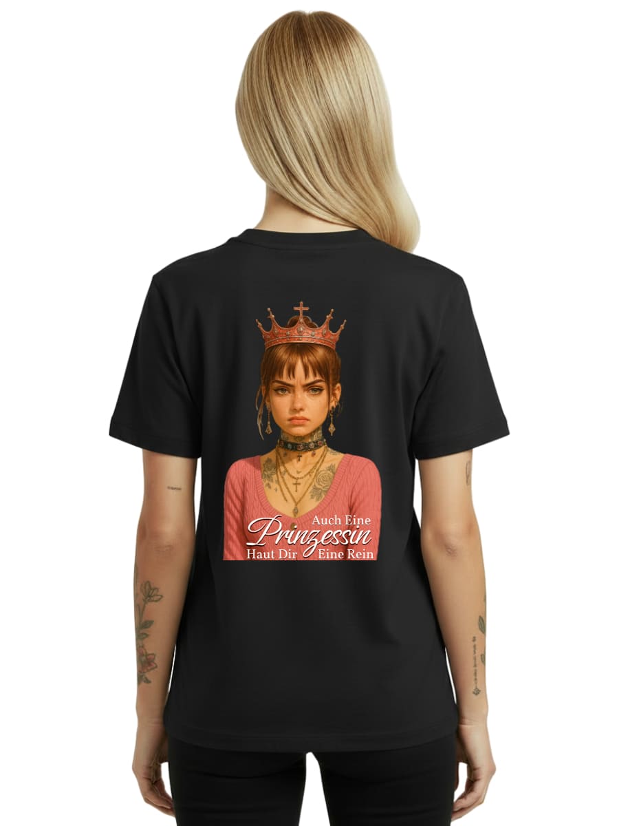 Auch eine Prinzessin haut dir eine rein - Damen Premium Shirt