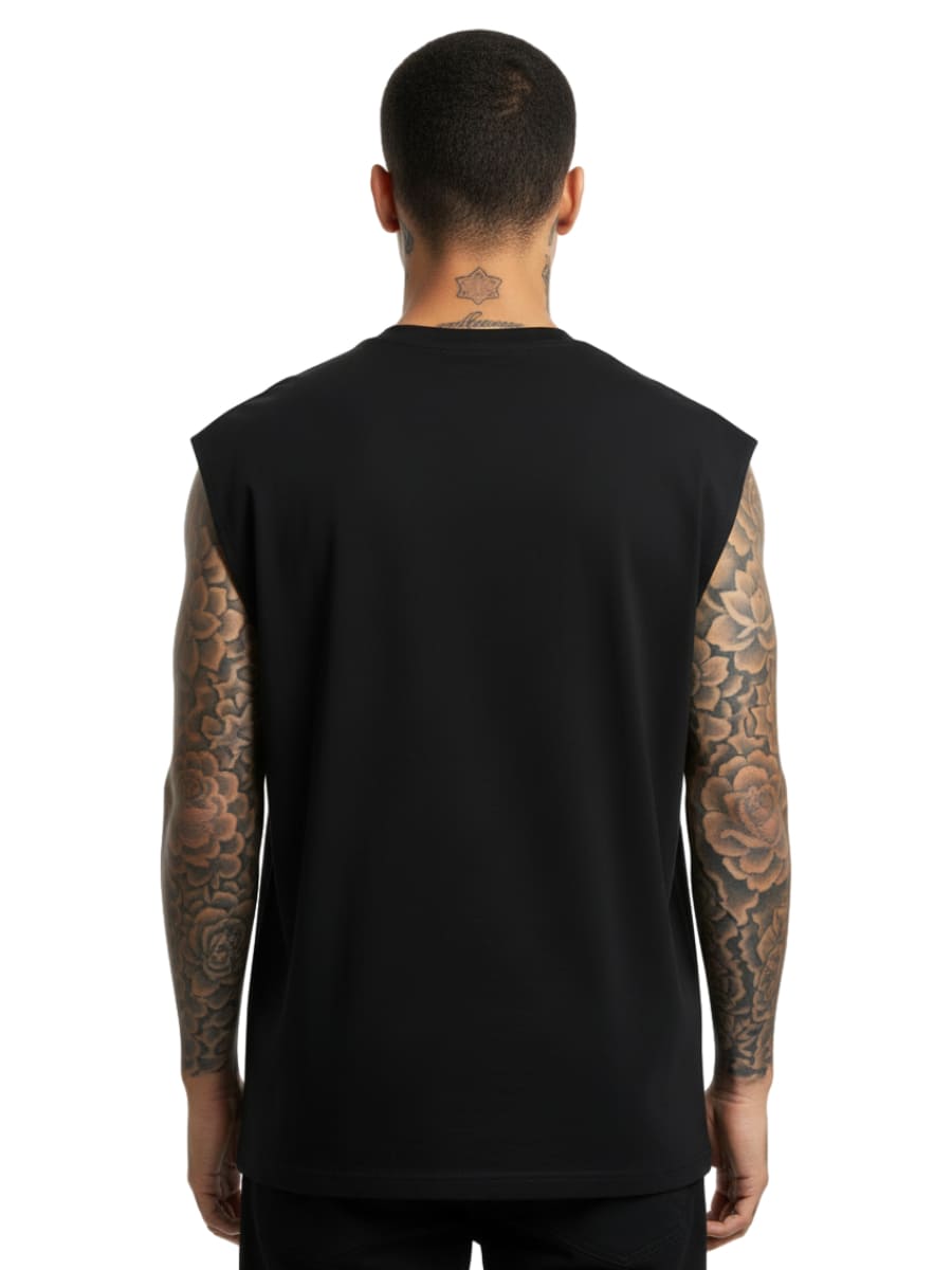 Tattooed By Angels - Sleeveless Oversized Tee