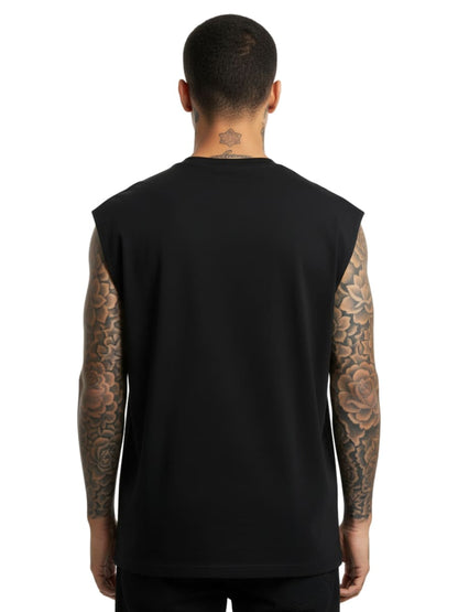 Tattooed By Angels - Sleeveless Oversized Tee