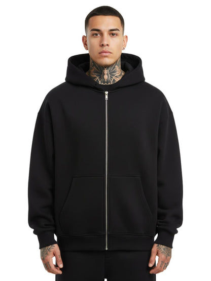 Zuviel für dich? Perfekt - Oversized Zipper Hoodie mit Reißverschluss